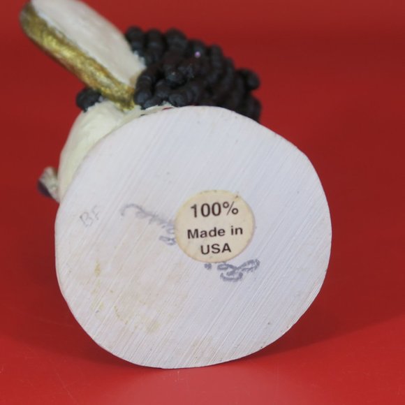 GAIL LAURA VTG 1992 Signed Black African American Christmas Angel Resin Figurine - Picture 6 of 12